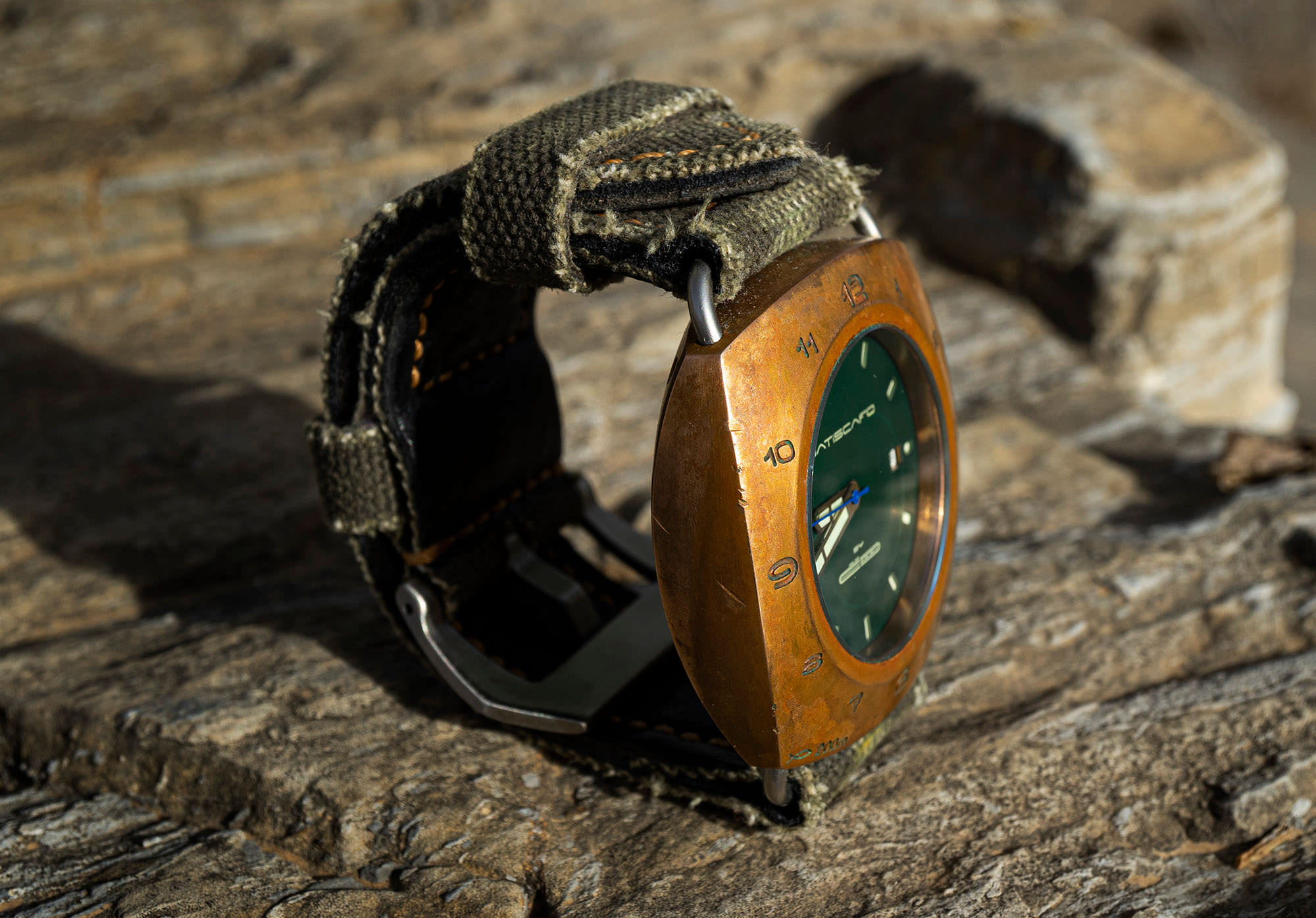 BATISCAFO - Bronze Vintage Military Diving Designer`s Watch
