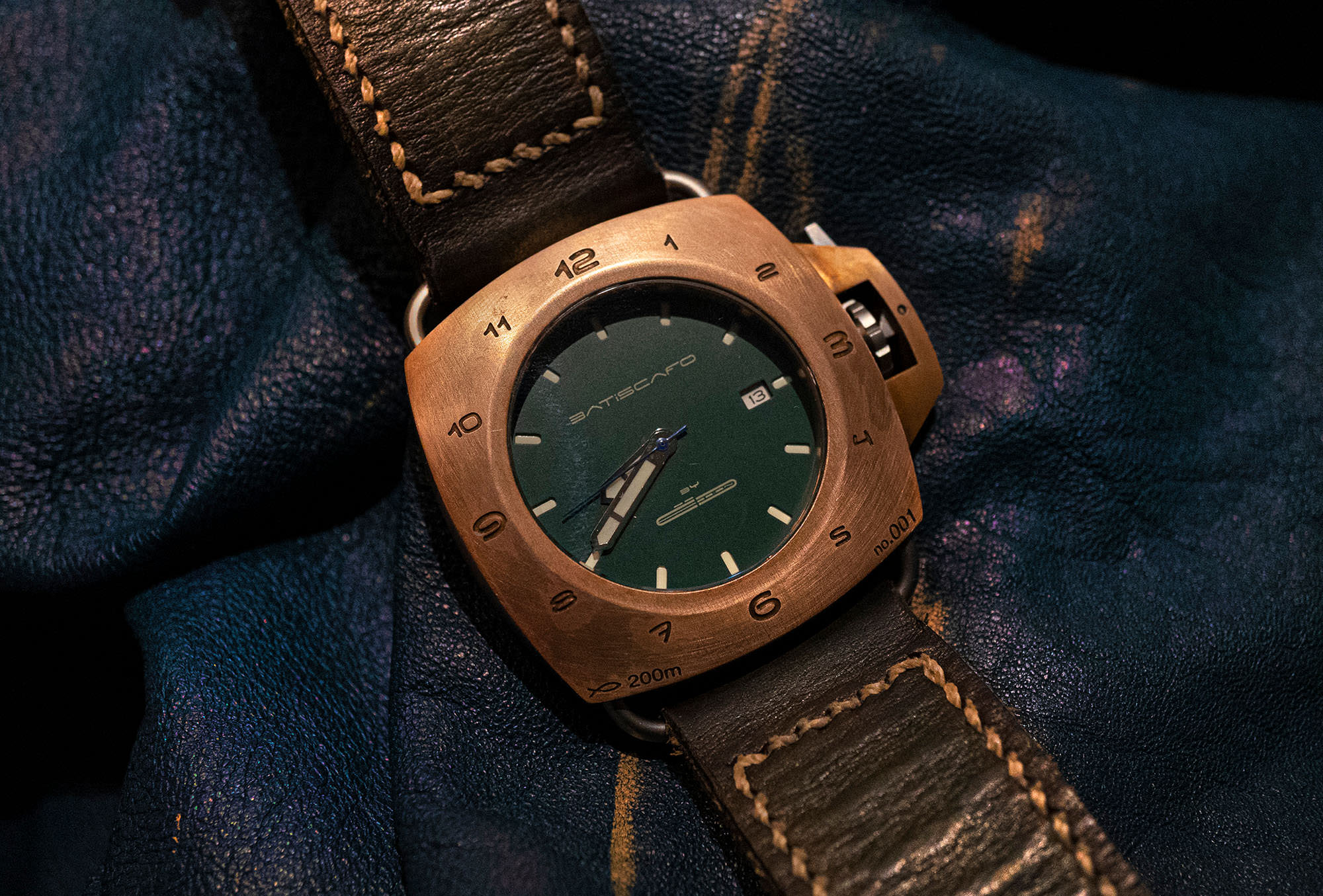 325 USD] Batiscafo Quadro45 bronze dive watch