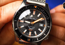 Diver's watch in test: Squale Matic Satin Black Mesh MATICXSG.ME2